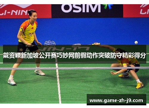 戴资颖新加坡公开赛巧妙网前假动作突破防守精彩得分